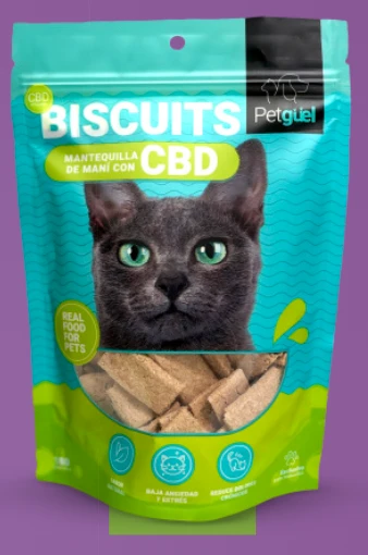 Petgüel Biscuits de Gato Mantequilla de Maní con CBD